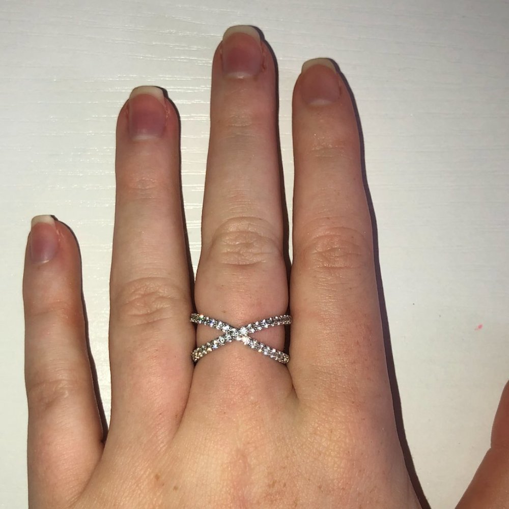 Diamond Cross Ring